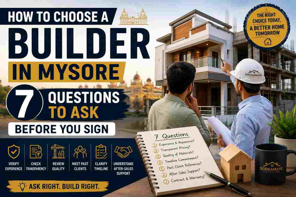 How to Choose a Builder in Mysore