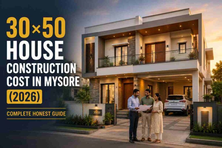 30×50 House Construction Cost in Mysore (2026) — Complete Honest Guide