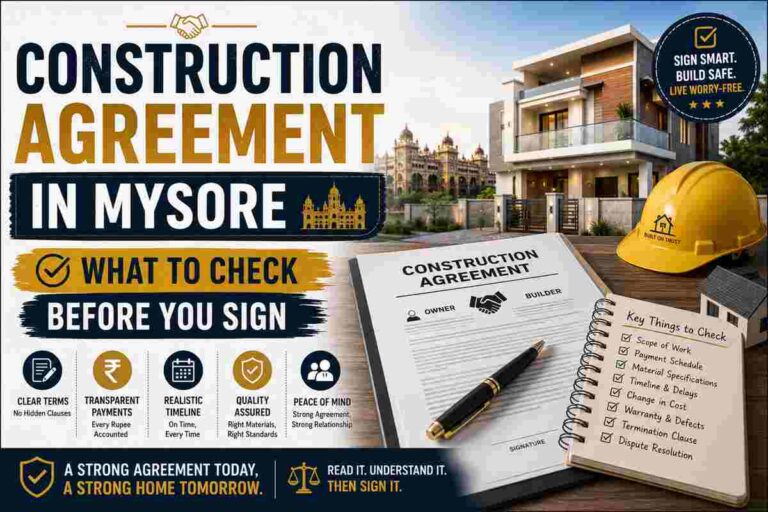 Construction Agreement in Mysore - What to Check Before You Sign