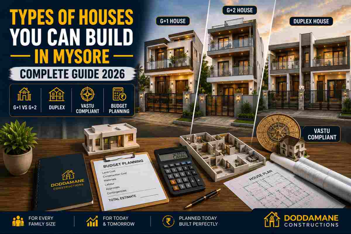 Different types of house - Doddamane Constructions