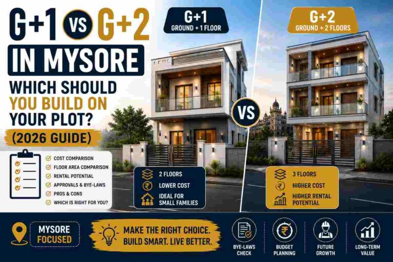 G+1 vs G+2 in Mysore — Which Should You Build on Your Plot