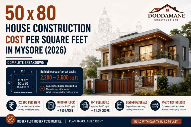 50 By 80 Constructions Mysore