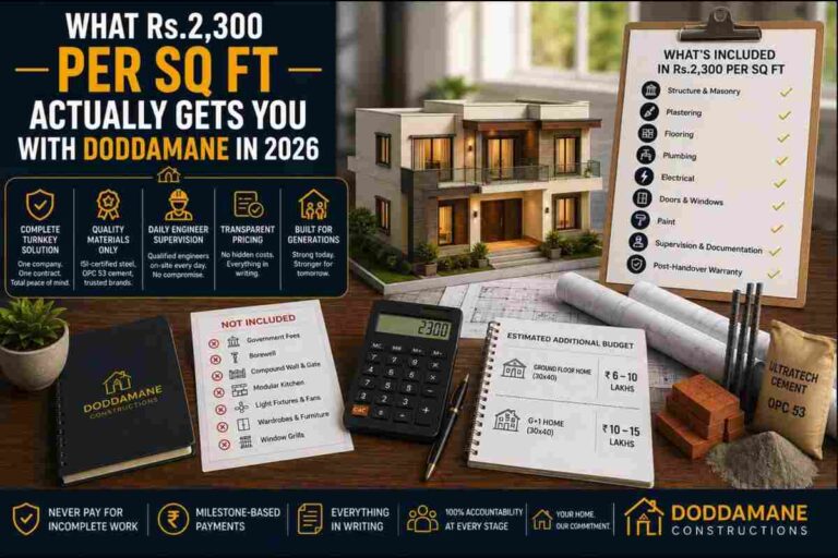 What Rs 2300 Per Sq Ft Actually Gets You with Doddamane in 2026
