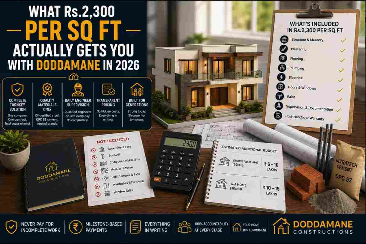 What Rs.2,300 Per Sq Ft Actually Gets You with Doddamane in 2026