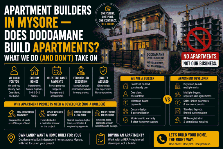 Apartment Builders in Mysore Does Doddamane Build Apartments