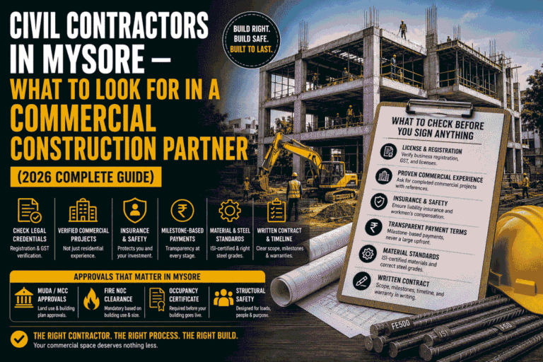 Civil Contractors in Mysore — What to Look for in a Commercial Construction Partner (2026)